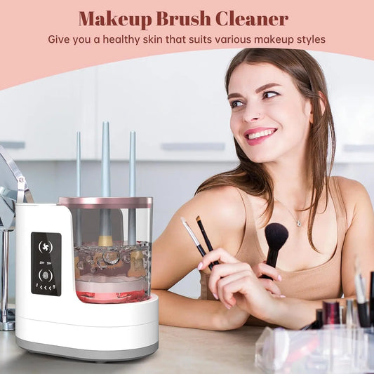 Rotating Makeup Brush Cleaner & Dryer – side view
